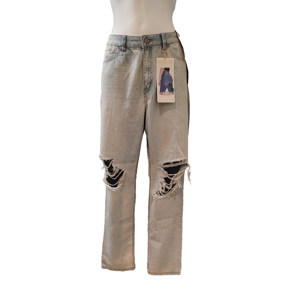 Rewash Light Blue Real Curve High Rise Mom Jeans
